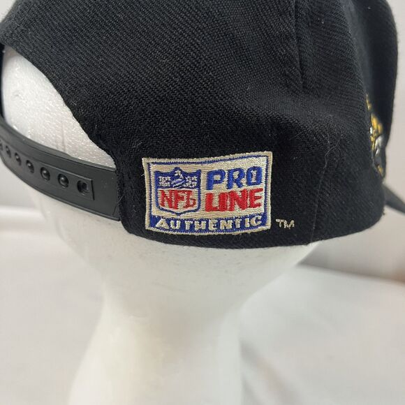 Vintage Jacksonville Jaguars Logo Athletic Pro Line Diamond Cut Snap Back Rare - Picture 4 of 16